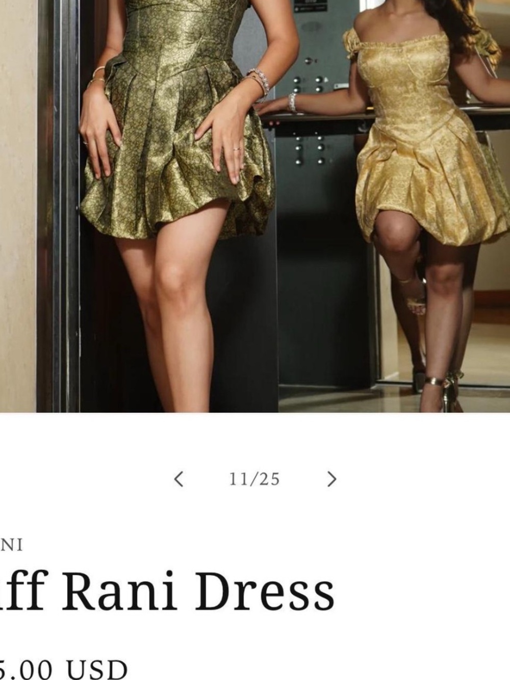 SVARINI PUFF RANI DRESS - Picture 2 of 8